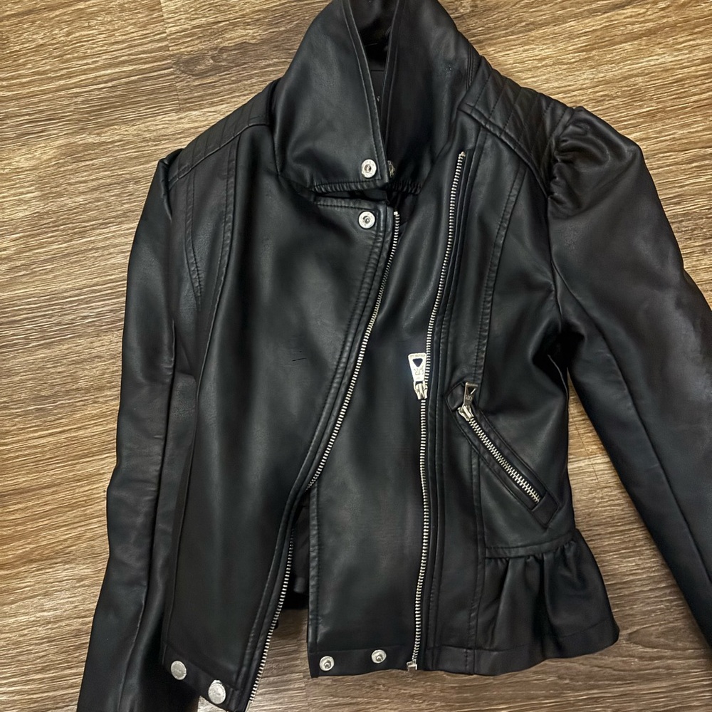 Girl’s Black Leather Jacket